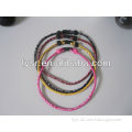 braided rope necklace football team necklace